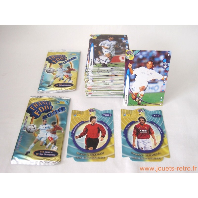 Lot 140 cartes DS France Foot 2000 Lot 140 cartes DS France Foot 2000