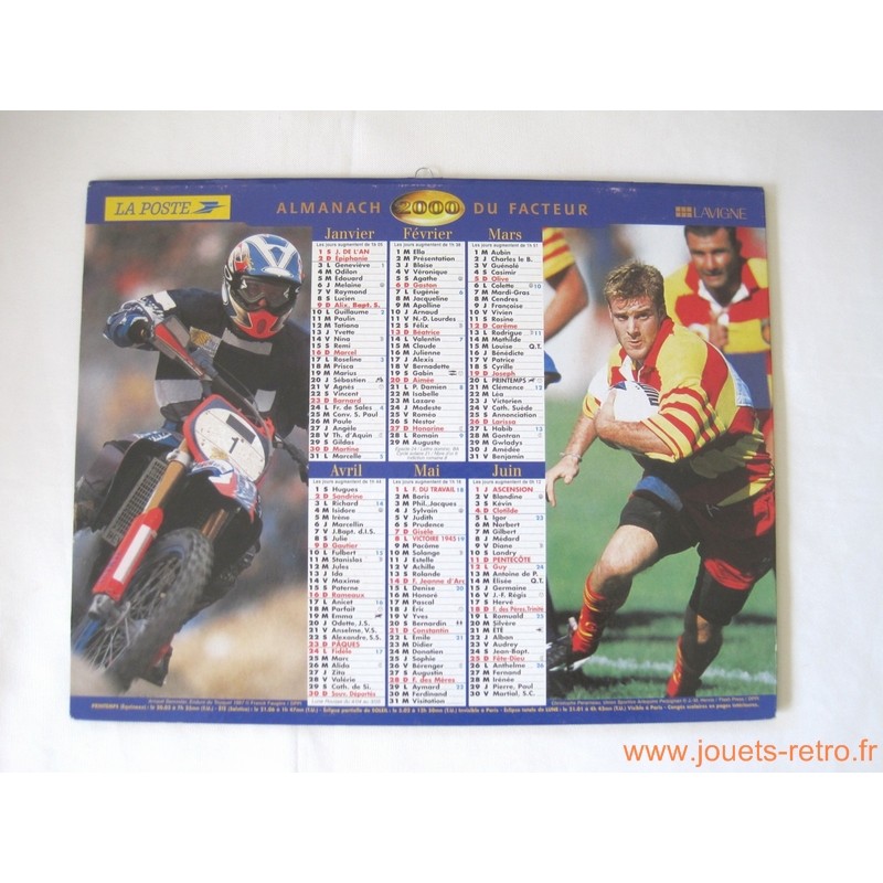 Almanach du facteur 2000 "sport"