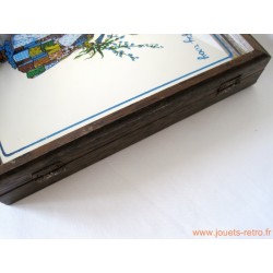 Cadre miroir boite à clés Holly Hobbie vintage