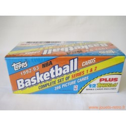 Boite Set complet 396 cartes NBA Topps 1992-93 série 1 + 2