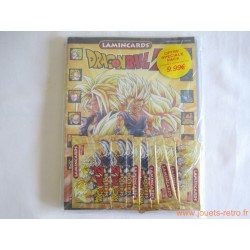 Pack album + boosters Dragon Ball Z série or Lamincards NEUF