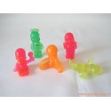 "Les Babies" lot de 5 figurines translucides à paillettes