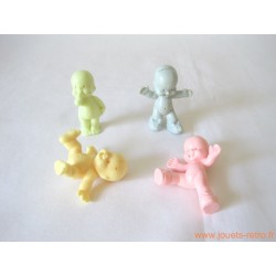 "Les Babies" lot de 4 figurines pastel