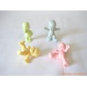 "Les Babies" lot de 4 figurines pastel