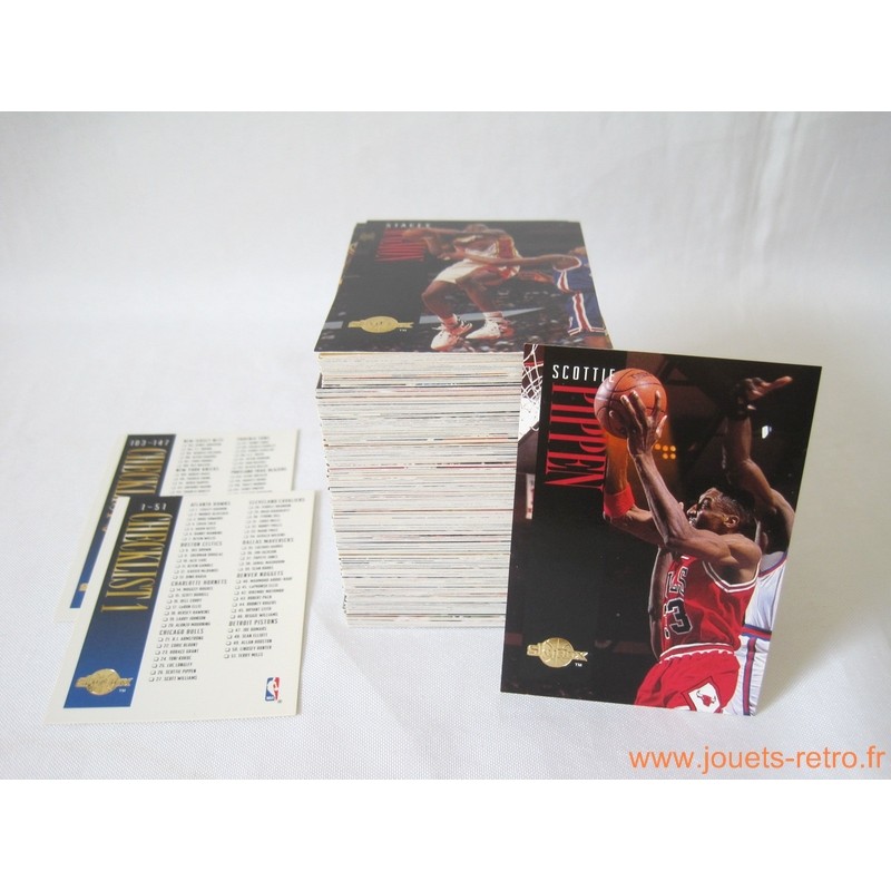 Set complet 200 cartes NBA Skybox Prenium 94-95 série 1