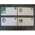 lot 4 enveloppes PàP Coupe du Monde France 98