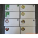 lot 4 enveloppes PàP Coupe du Monde France 98