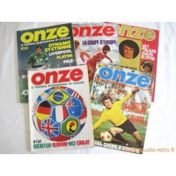 Lot magazines Onze n° 1, 2, 3, 4, 11