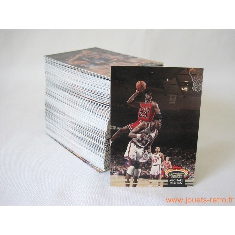 Set complet 200 cartes NBA Topps Stadium Club 92-93 série 1 Set complet 200 cartes NBA Topps Stadium Club 92-93 série 1