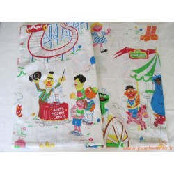 drap Sesame Street "le parc d'attractions"