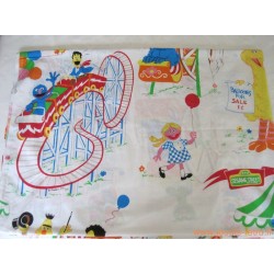 drap Sesame Street "le parc d'attractions"