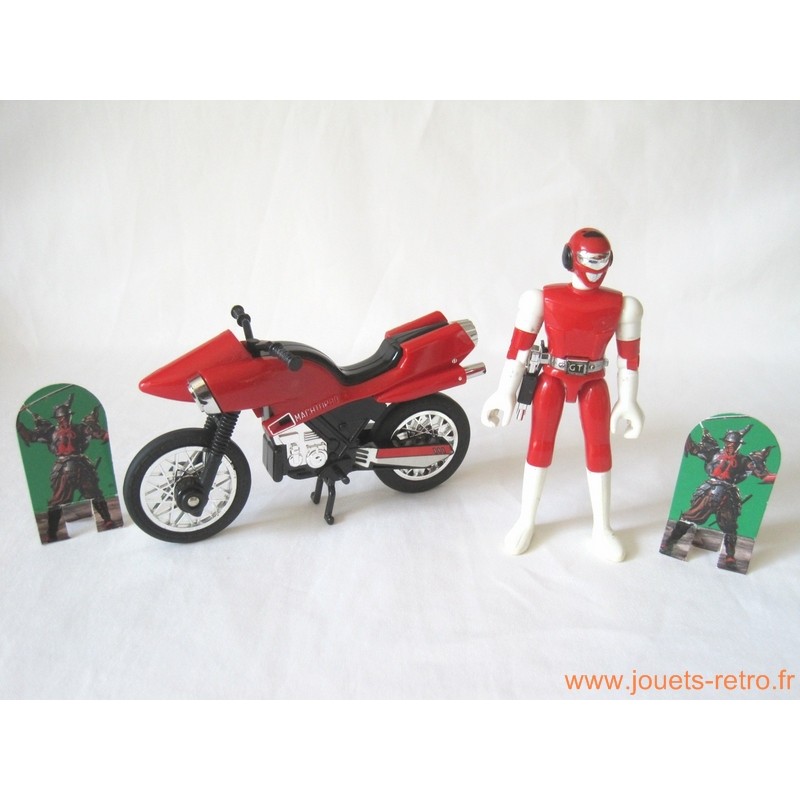 Turbo Ranger Rouge - Bandai Espagne - Figurine Manga Métal - NEUF