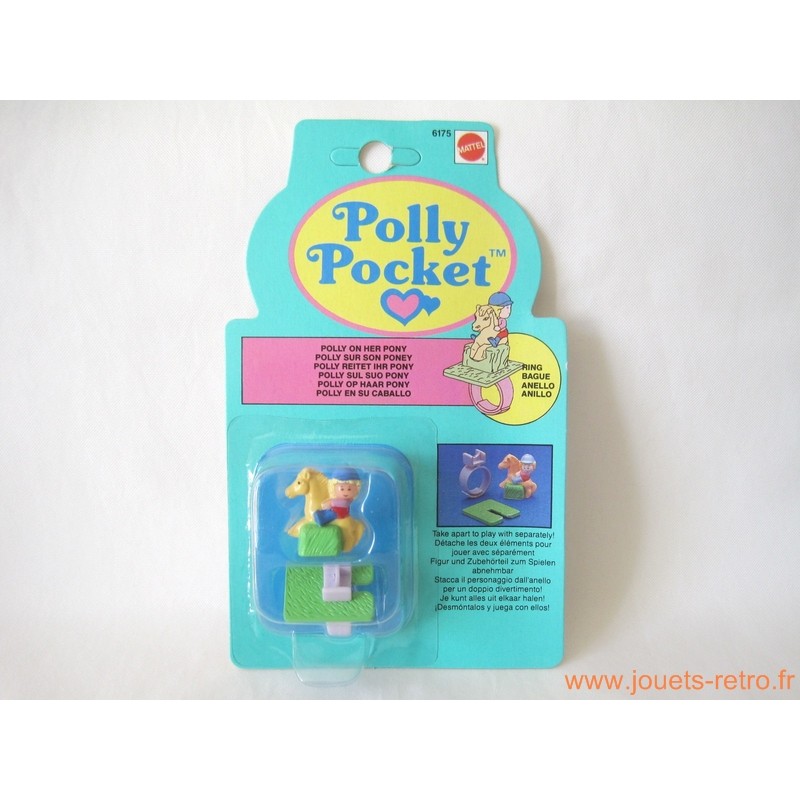 Bague Polly Pocket "poney" 1990 Neuf