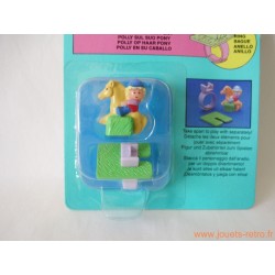 Bague Polly Pocket "poney" 1990 Neuf