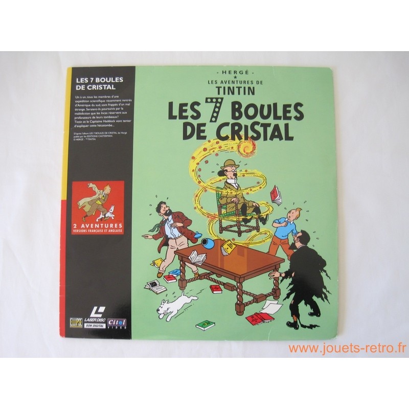 Laserdisc Tintin les 7 boules de cristal + Le temple du soleil Laserdisc Tintin les 7 boules de cristal + Le temple du soleil