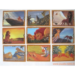 set complet cartes Panini Le Roi lion