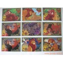 set complet cartes Panini Le Roi lion
