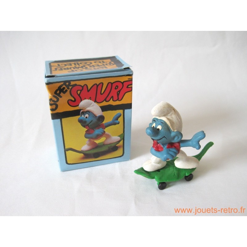 Figurine "Super Schtroumpf Skateur" Schleich 1978