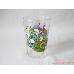 Verre à moutarde "Les Schtroumpfs"