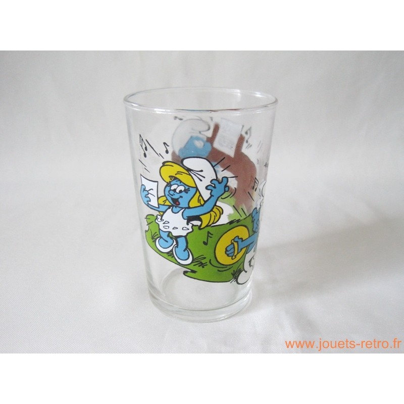 Verre à moutarde "Les Schtroumpfs"