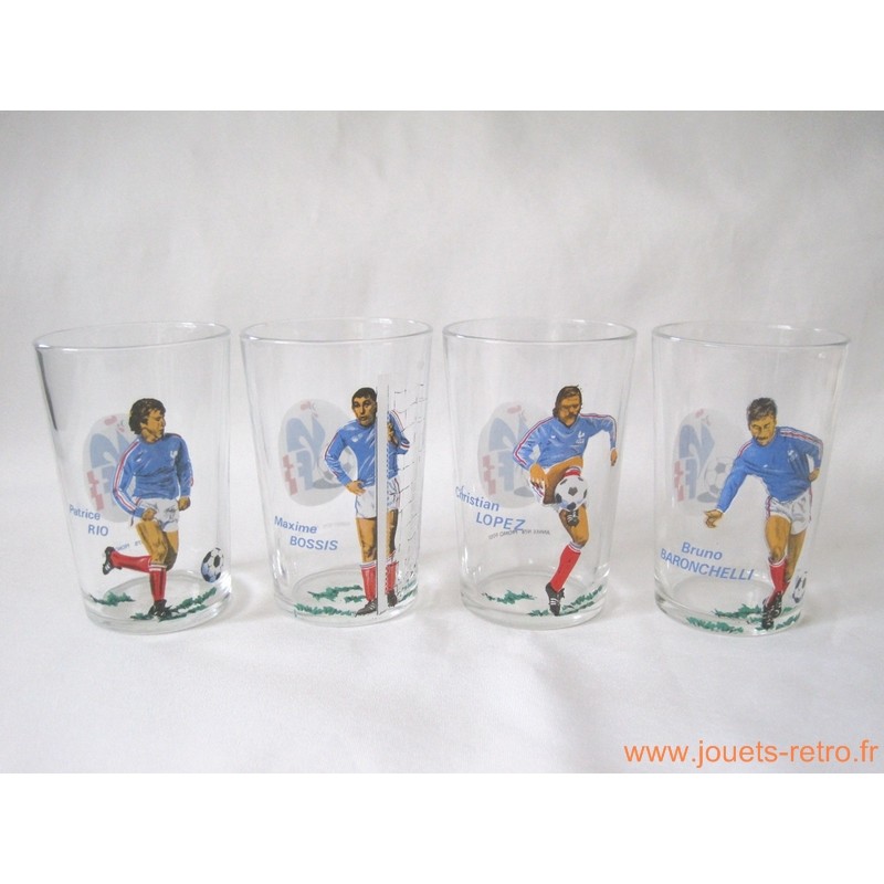 Lot verres à moutarde football 1978 équipe de France