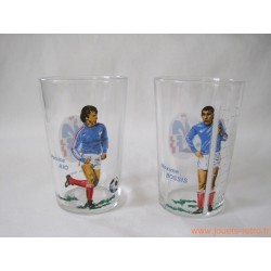 Lot verres à moutarde football 1978 équipe de France