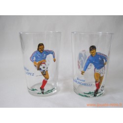 Lot verres à moutarde football 1978 équipe de France