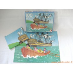 Puzzle "l'oiseau des mers - Terre en vue! - Nathan 1986