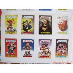 Poster géant avec 16 autocollants "Les Crados"