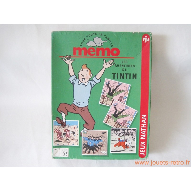 Memo "Les aventures de Tintin" - jeu Nathan 1994