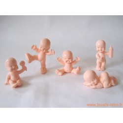 "Les Babies" lot de 5 figurines chair
