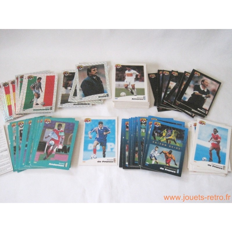 Lot 105 cartes Panini foot 1996