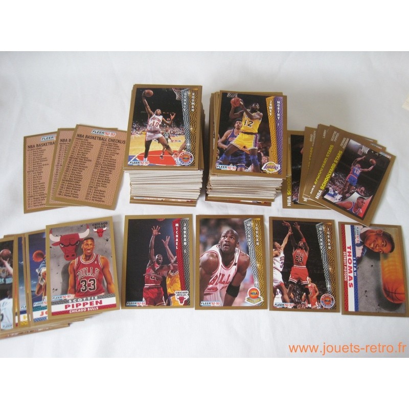 Set complet 264 cartes NBA Fleer 1992-93 série 1