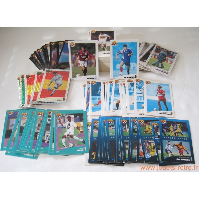 Lot 195 cartes Panini foot 1996