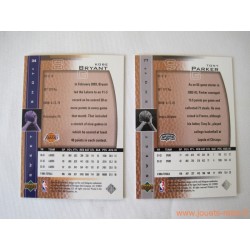 Set complet 90 cartes NBA Upper Deck Sweet Shot 2003