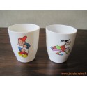Lot gobelets en mélamine Disney vintage