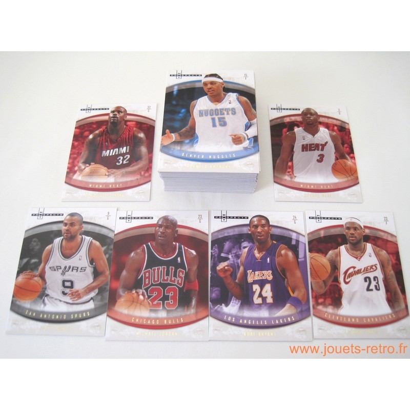 Set complet 60 cartes NBA Fleer Hot Prospects 2007-08