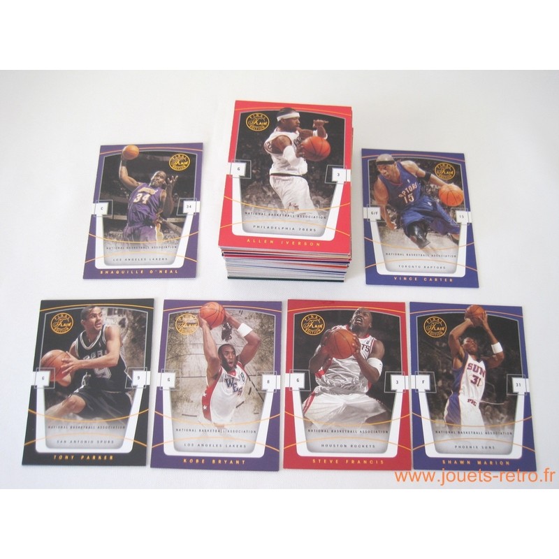 set complet 65 cartes NBA Fleer Flair Final Edition 2003-04
