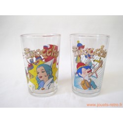 Lot verres à moutarde "Pinocchio"