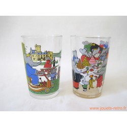 Lot verres à moutarde "Babar"