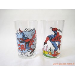 Lot verres à moutarde "Spiderman"