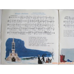 Chants de Noël - Tony Poncet - livre disque 45t