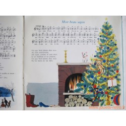 Chants de Noël - Tony Poncet - livre disque 45t