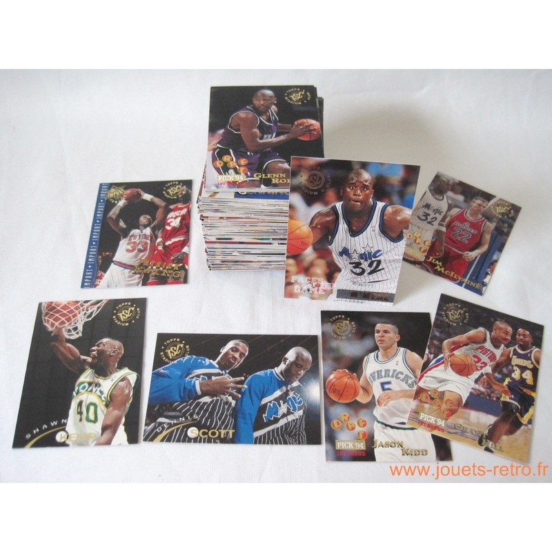 Set complet 180 cartes NBA Topps Stadium Club 94-95 série 2