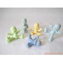 "Les Babies" lot de 5 figurines pastel