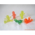 "Les Babies" lot de 5 figurines translucides