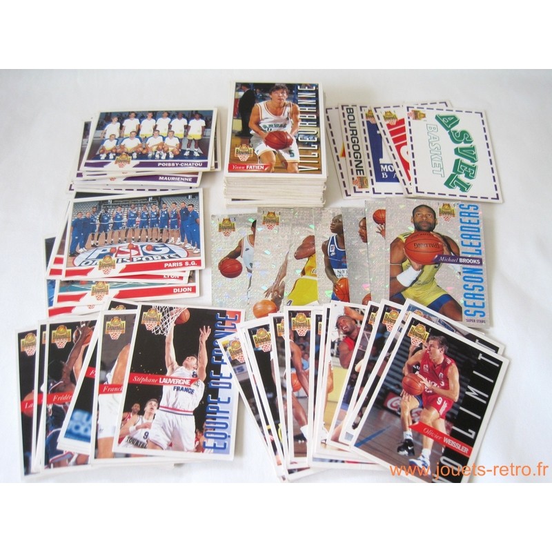 Lot 110 cartes Panini Basketball LNB 1995