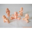 "Les Babies" lot de 5 figurines chair
