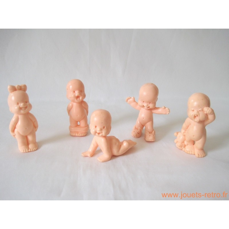 "Les Babies" lot de 5 figurines chair