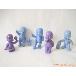 "Les Babies" lot de 5 figurines pastel